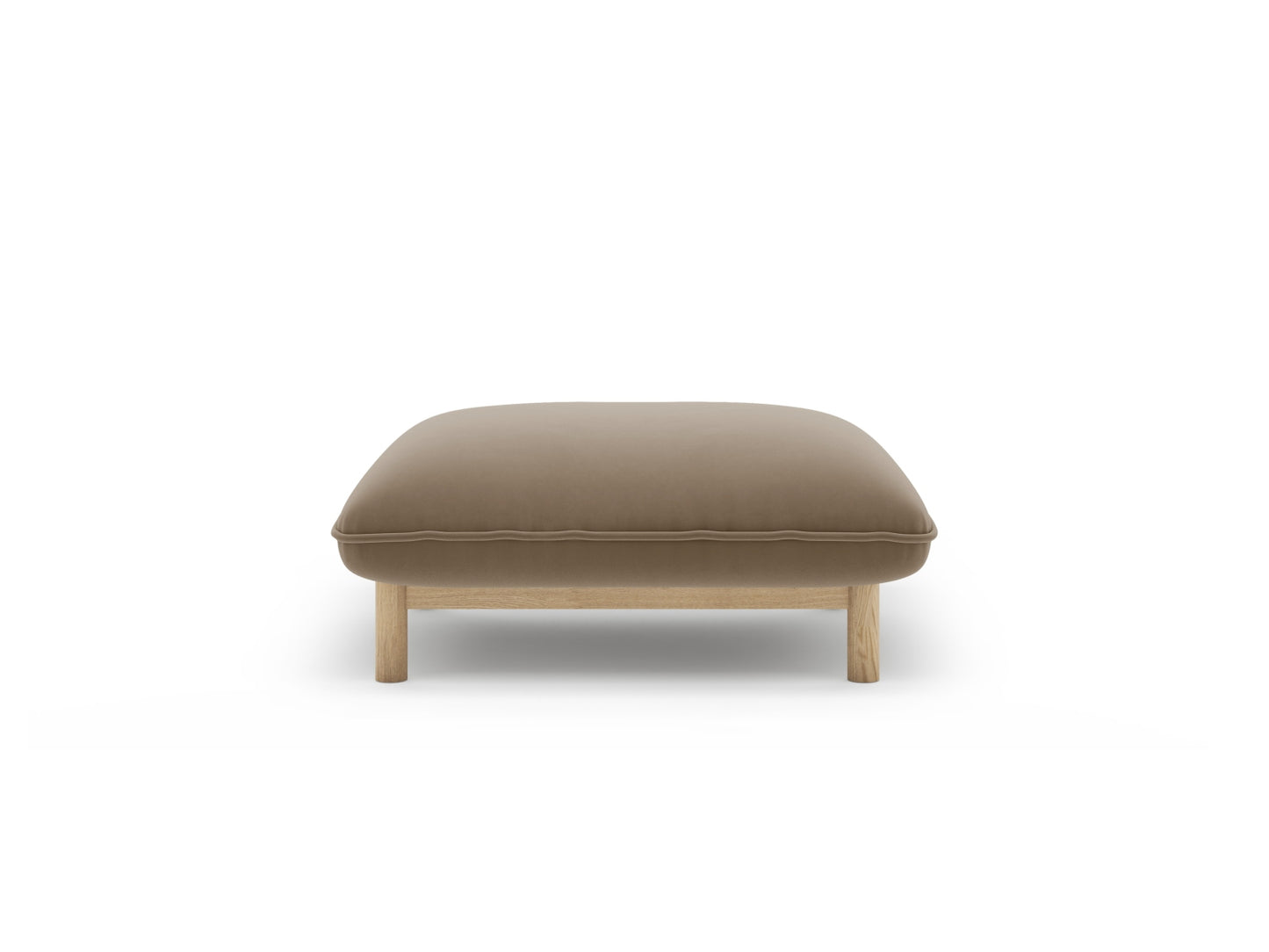 Ada — Pouf (80x65x44 cm) Light Brown (Casino Taupe)