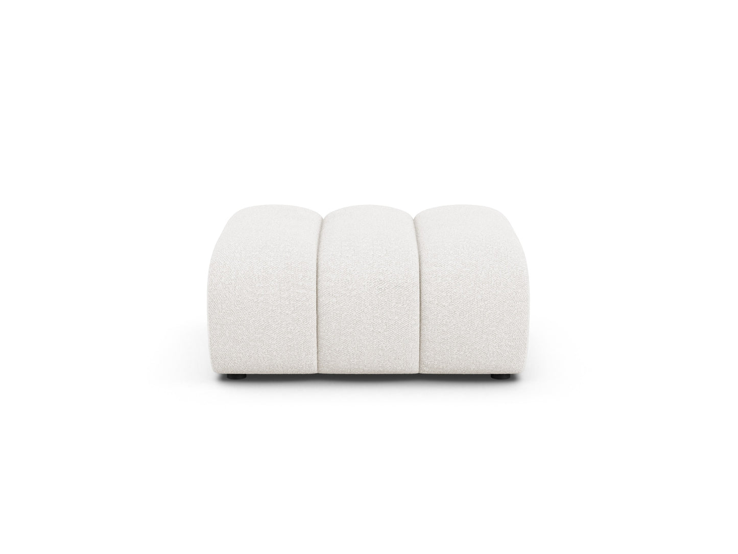 Lupine — Pouf White (Baloo 2073) Black Plastic