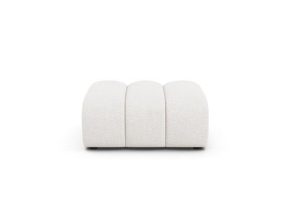 Lupine — Pouf White (Baloo 2073) Black Plastic