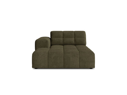 Jennifer — Chaise Longue (108x167x78 cm) Green (Eden 12 Olive) Left