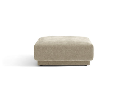 Miley — Pouf Dark Beige (Eden 4 Beige) Black Plastic