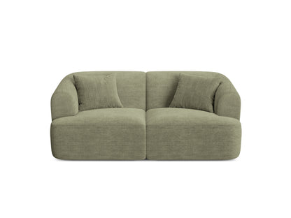 Campi — Sofa Moss Green (Lincoln 37D) Black Plastic