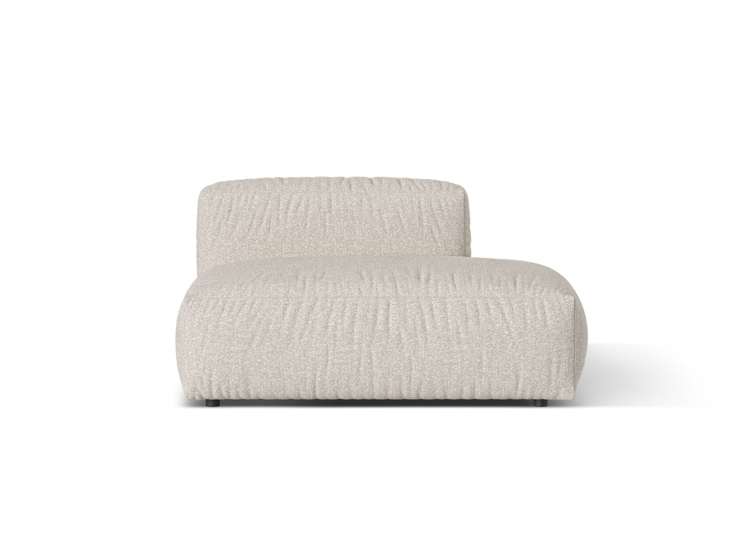 Martina — Sofa Beige (Monet Sand) Black Plastic Right