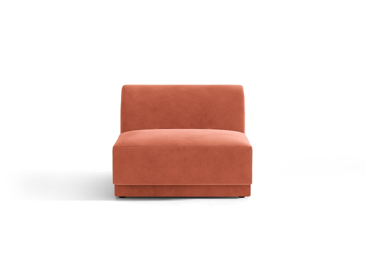 Miley — Modular Sofa Coral (Venus 2933) Black Plastic