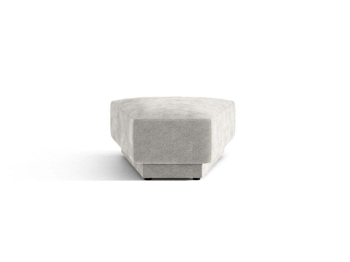 Miley — Pouf Light Grey (Haga 06) Black Plastic