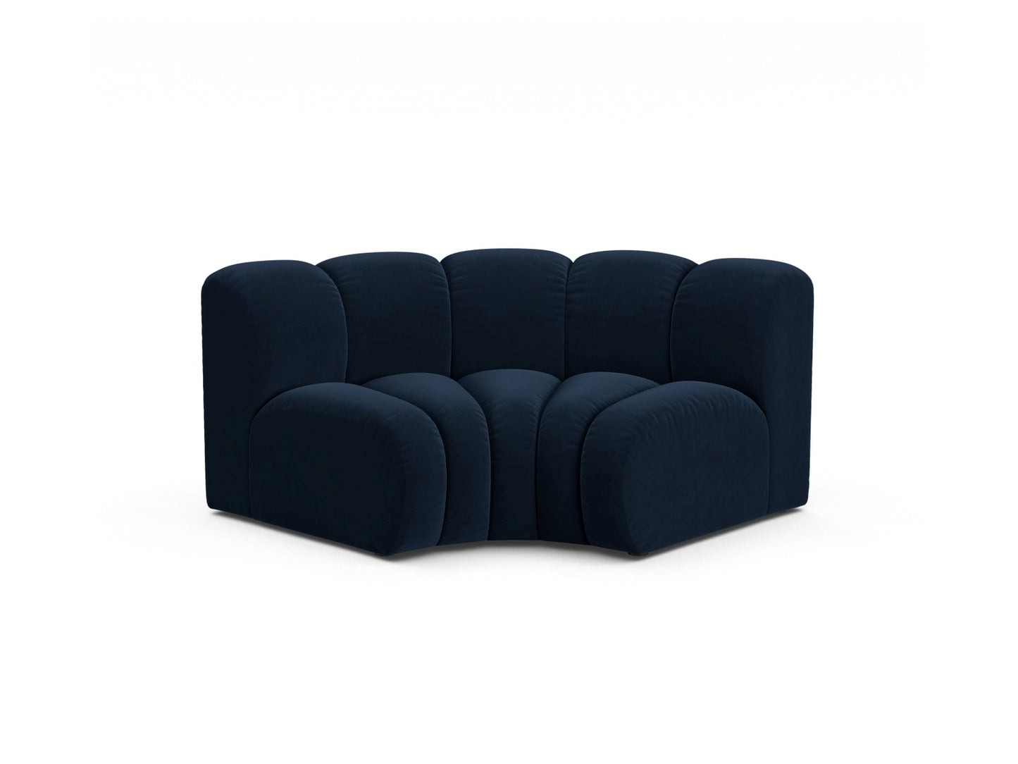 Lupine — Modular Sofa Royal Blue (Salvador 5) Black Plastic