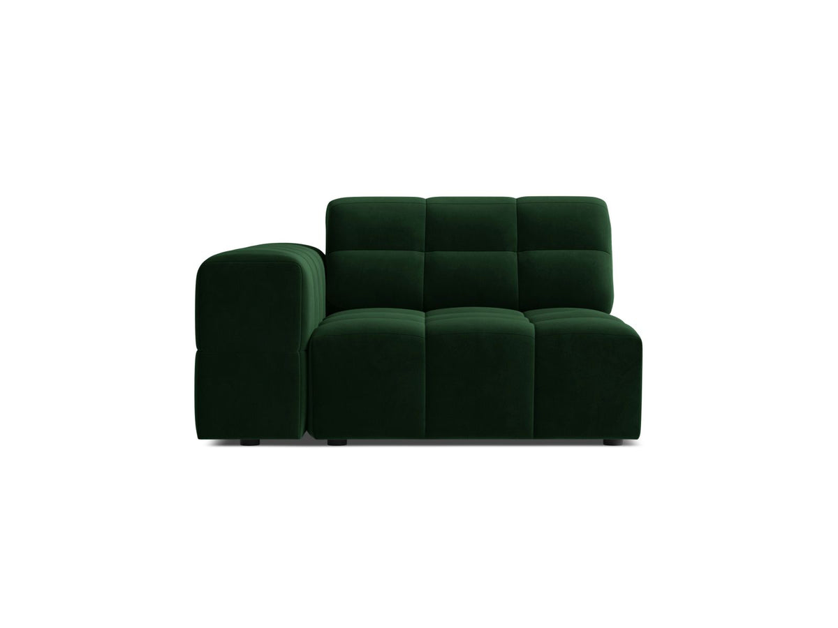 Jennifer — Modular Sofa (106x102x78 cm) Bottle Green (Bluvel 78) Left