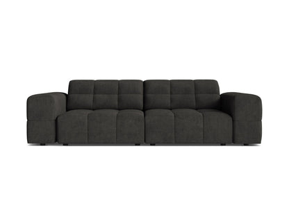Jennifer — Sofa Dark Grey (Eden 20 Graphite) Black Plastic