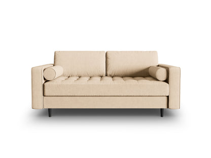 Aspen — Sofa Beige (Melva 06) Black Beech Wood