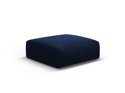 Matera — Pouf Royal Blue (Salvador 5) Black Plastic Left