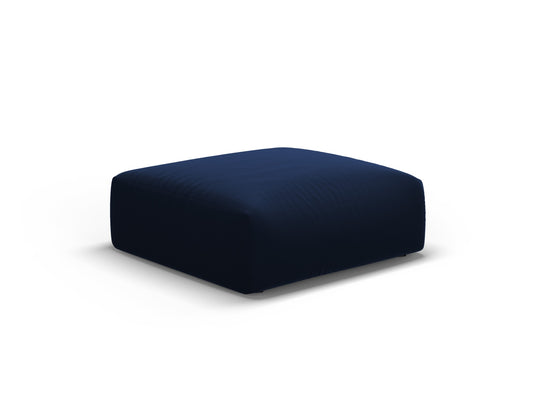 Matera — Pouf Royal Blue (Salvador 5) Black Plastic Left