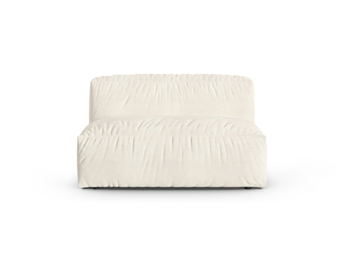 Martina — Modular Sofa Ivory (Monet Nata) Black Plastic