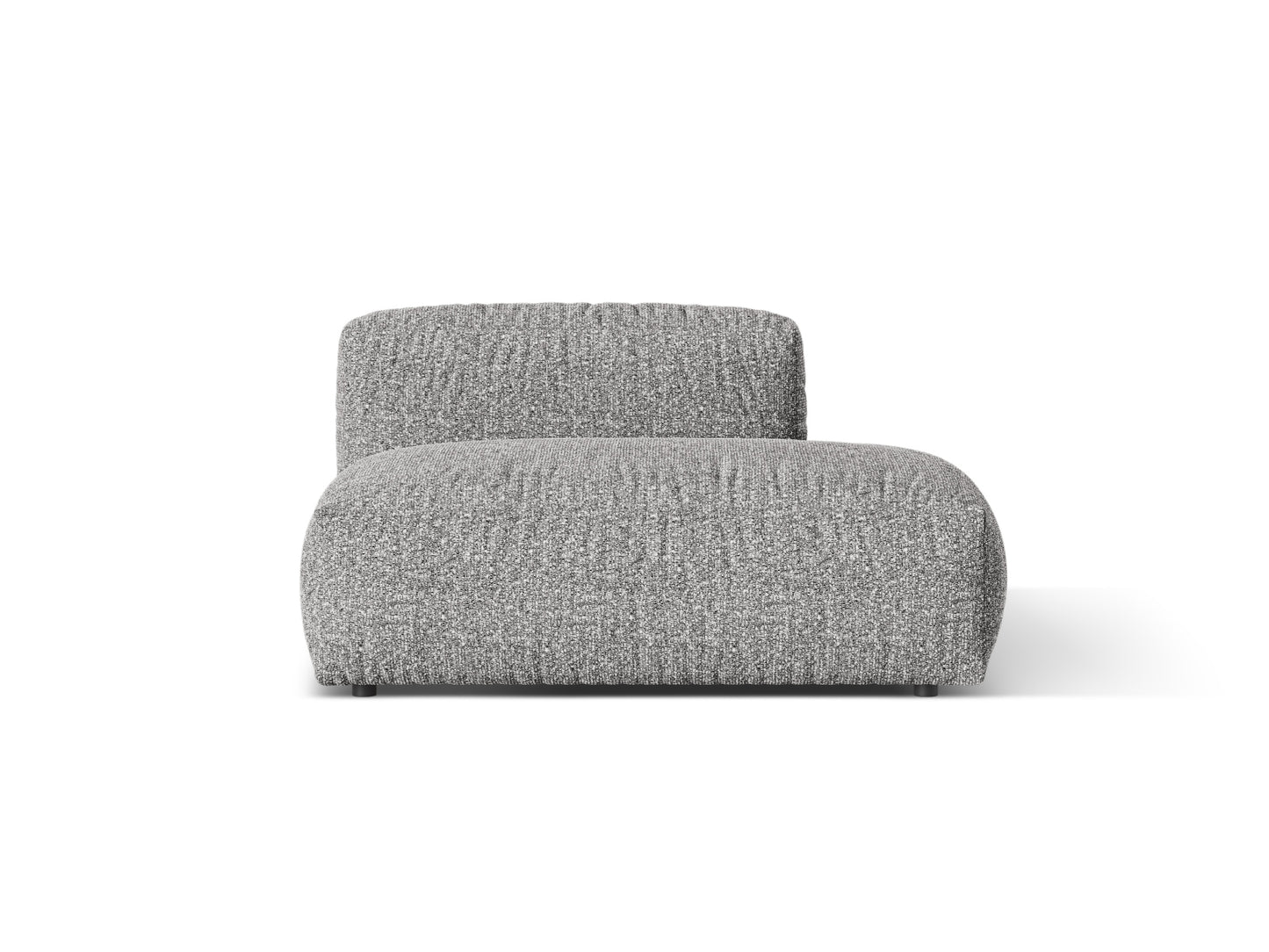 Martina — Sofa Graphite (Monet Graphite) Black Plastic Right