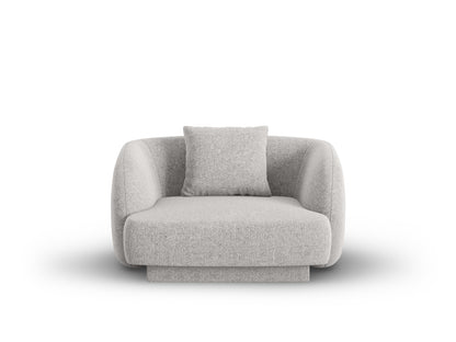 Tulum — Armchair Light Grey (Haga 06) Black Plastic