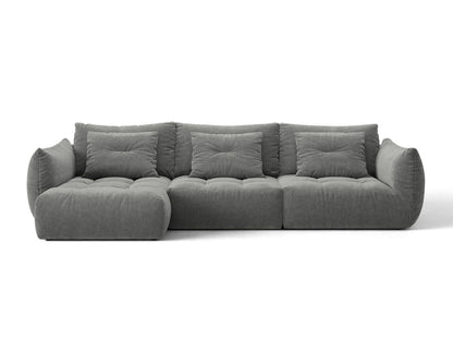Bloom — Corner Sofa (327x152x97 cm) Dark Grey (Wind 89) Left
