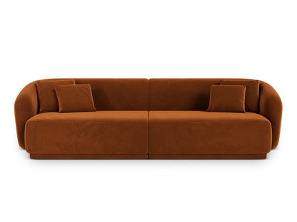 Gomera — Sofa Terracotta (Salvador 14) Black Plastic