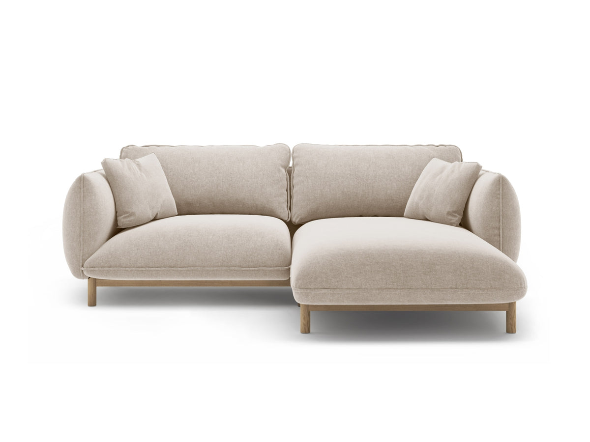 Ada — Corner Sofa (220x179x78 cm) Light Beige (Wind 05) Right