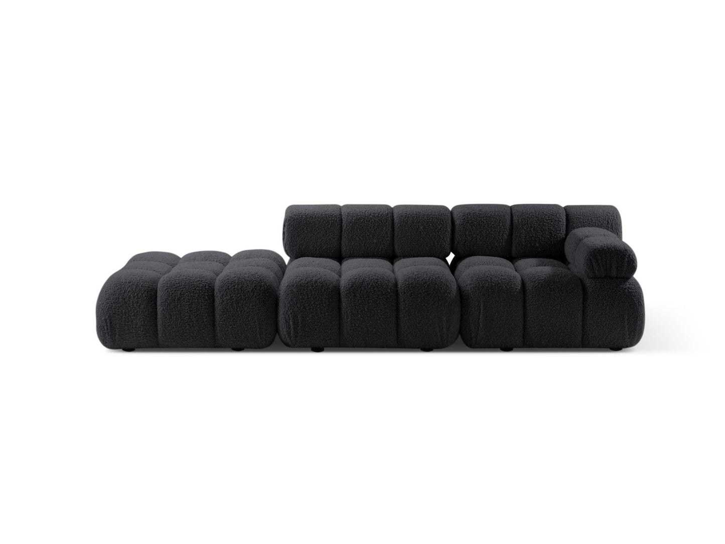 Bellis — Sofa (282x94x70 cm) Graphite (Rolf 8) Left