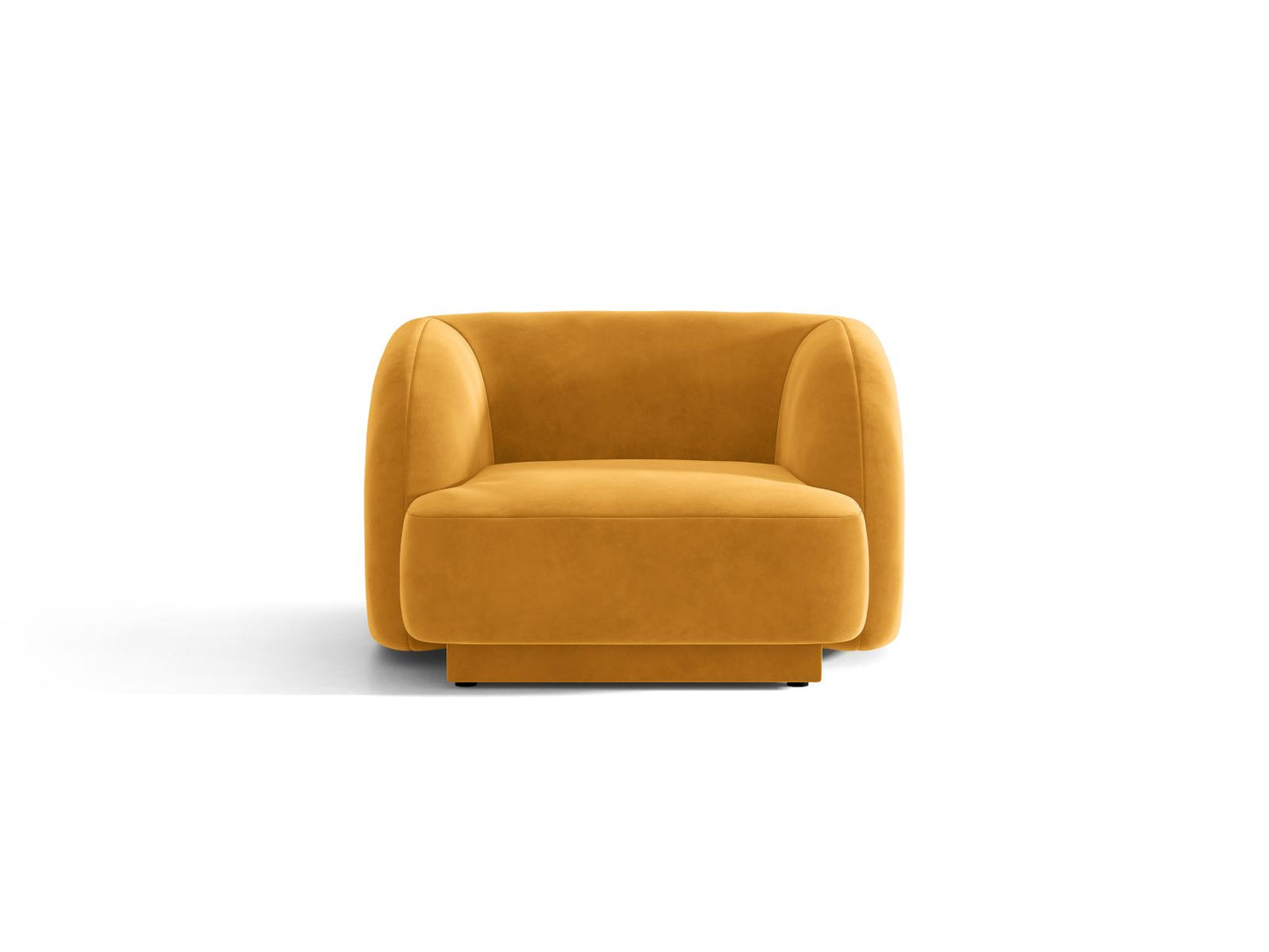 Miley — Armchair Yellow (Venus 2917) Black Plastic