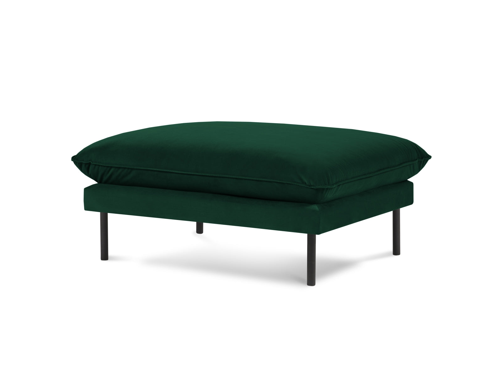 Vienna — Pouf pudelroheline (Bluvel 78) must metall