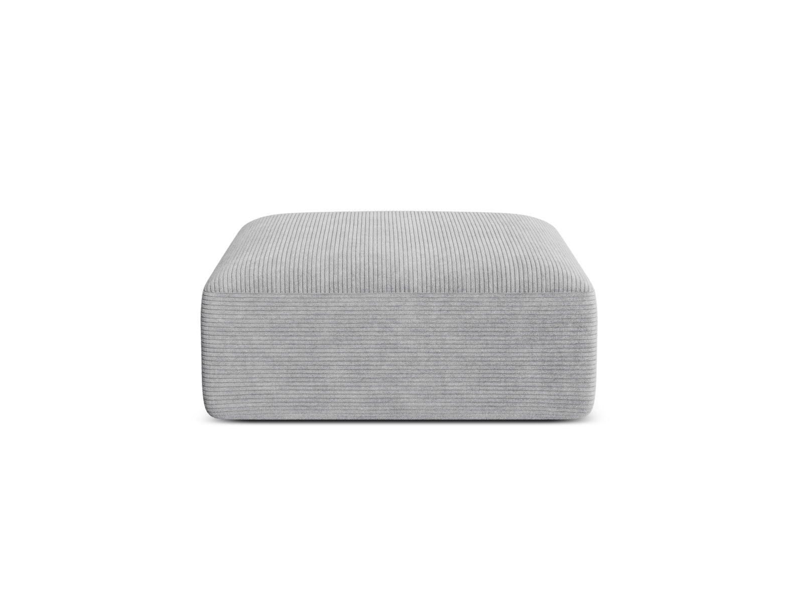 Campi — Pouf Silver (Lincoln 84D) Must plastik