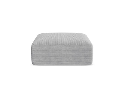 Campi — Pouf Silver (Lincoln 84D) Black Plastic
