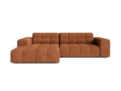 Jennifer — Corner Sofa (234x167x78 cm) Brick (Eden 10 Terra) Left