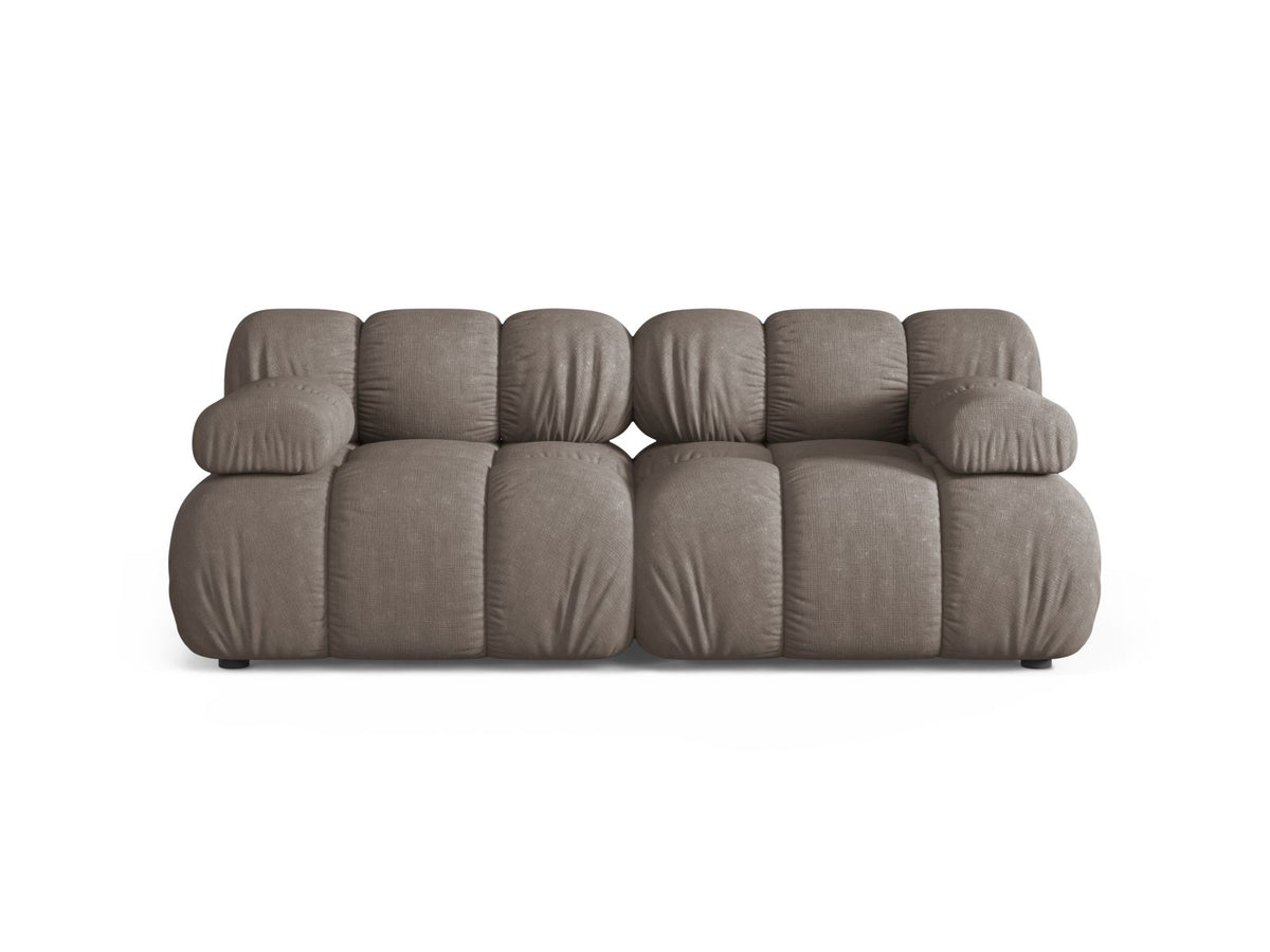 Bellis — Sofa Cappuccino (Liberty 5) Black Plastic
