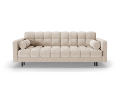 Bali — Sofa Beige (Baloo 2074) Black Metal