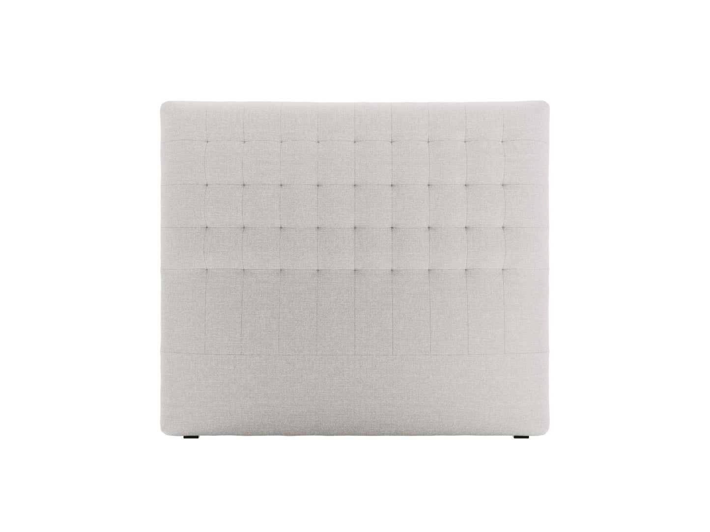 Nova — Headboard Light Grey (Liberty 18) Black Plastic