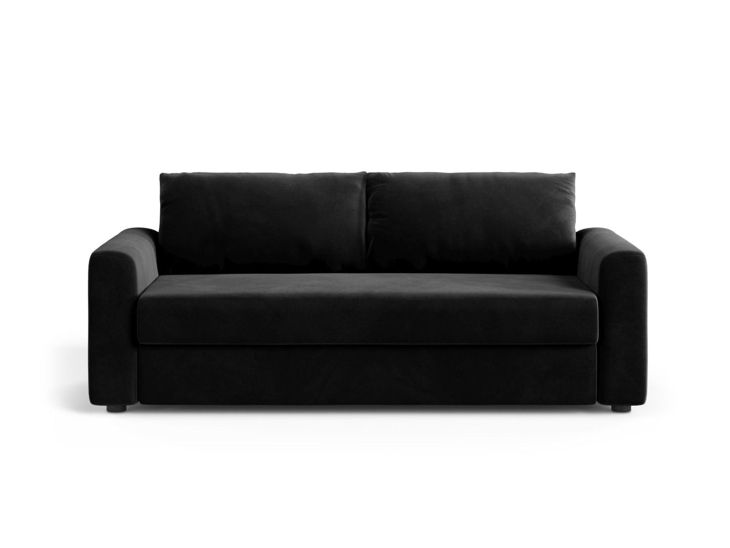 David — Sofa Black (Salvador 19) Black Plastic