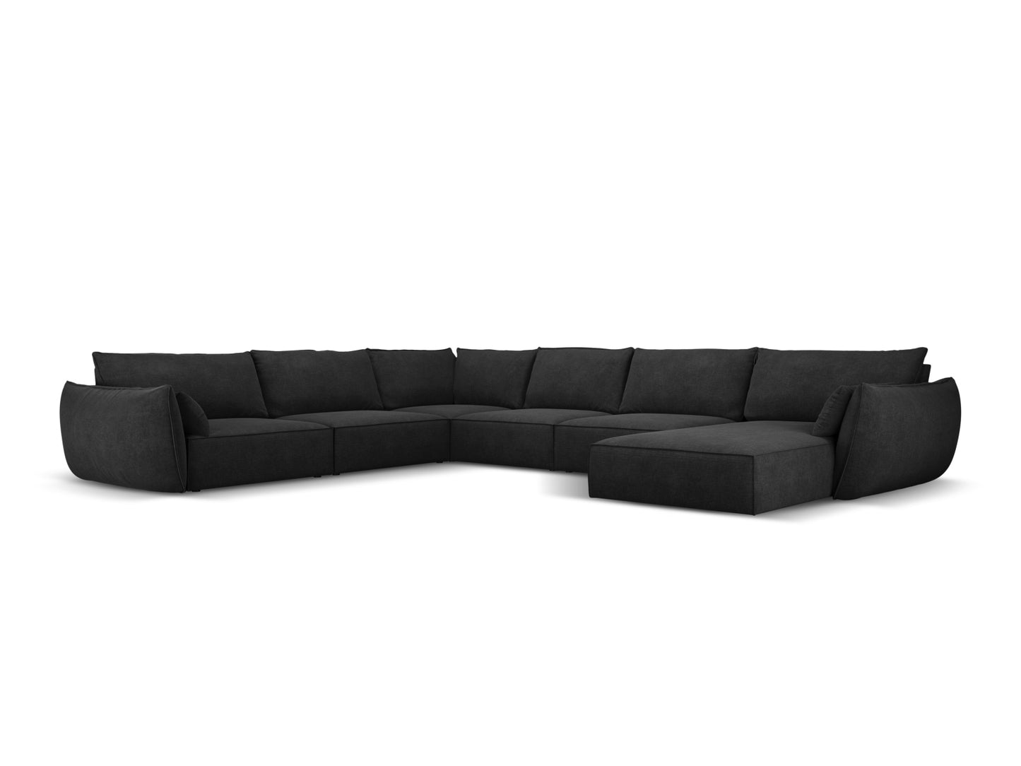 Kaelle — Panoramic Sofa Black (Over The Horizon 99) Black Plastic Left