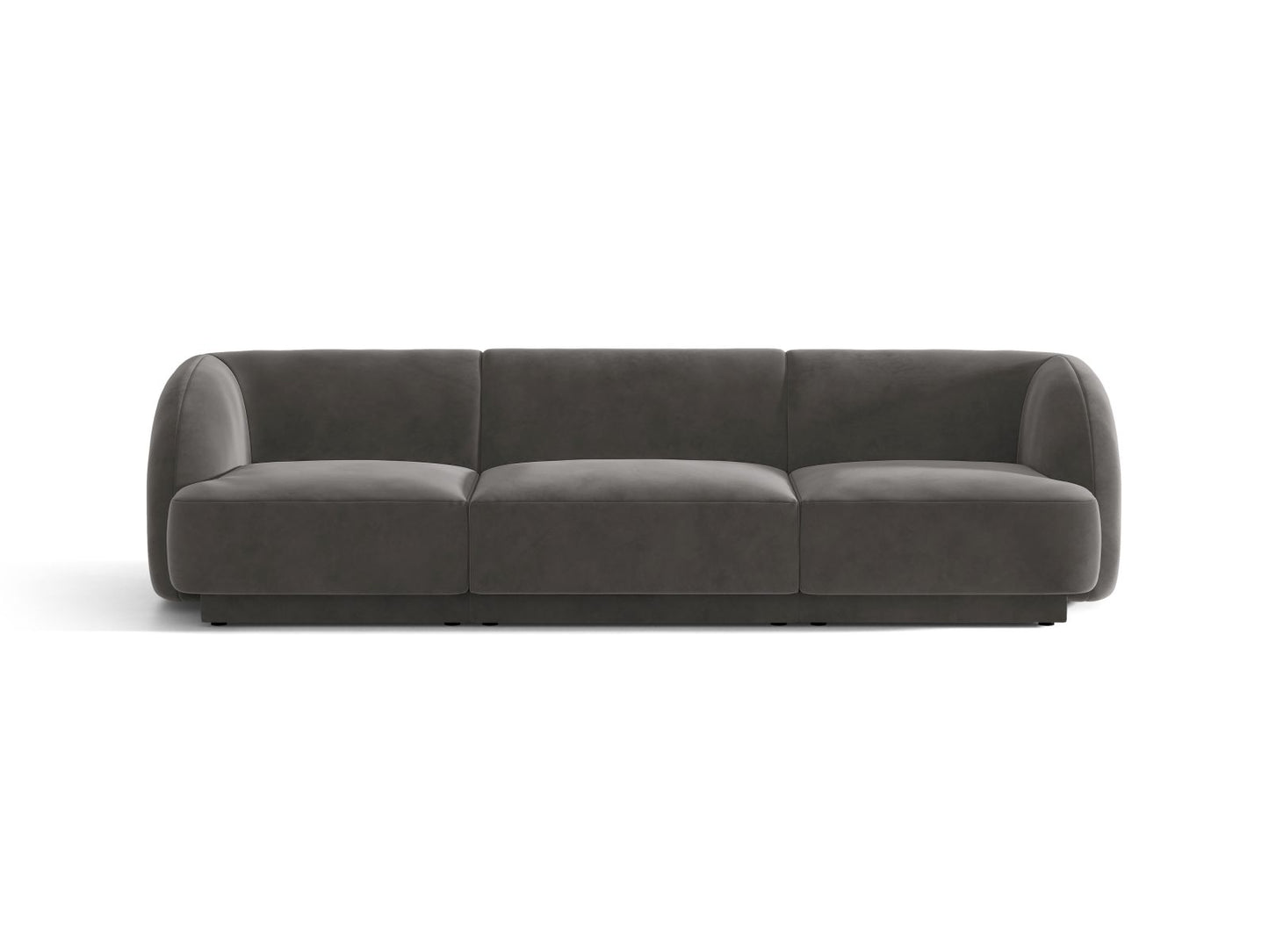 Miley — Sofa Grey (Venus 2930) Black Plastic