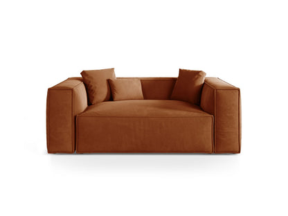 Aveiro — Sofa Terracotta (Casino Terracota) Black Plastic