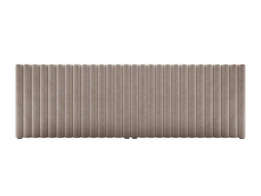 Mistero — Headboard Warm grey (Paris Khaki) Black Plastic