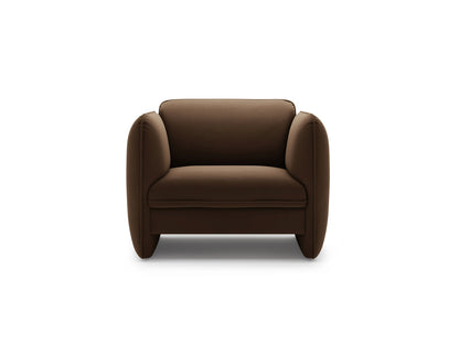 Georgia — Armchair (105x90x80 cm) Chocolate (Magic Velvet 2299)