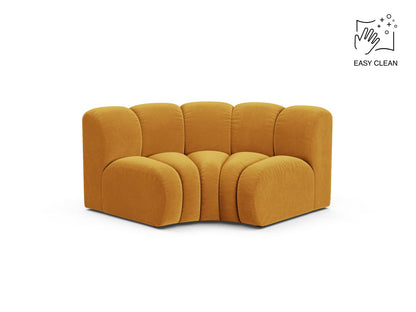 Lupine — Modular Sofa Yellow (Venus 2917) Black Plastic