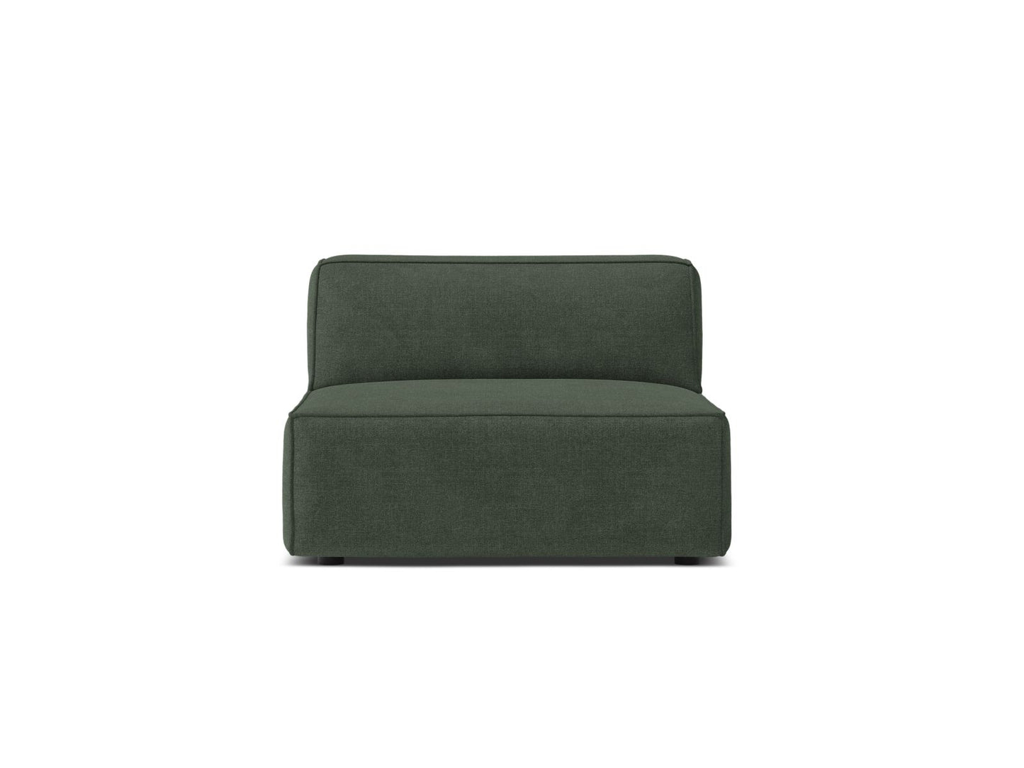 Jodie — Modular Sofa Moss Green (Liberty 12) Black Plastic