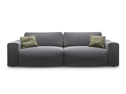 Victor — Sofa Dark Blue (Paris Deep Blue) Black Plastic