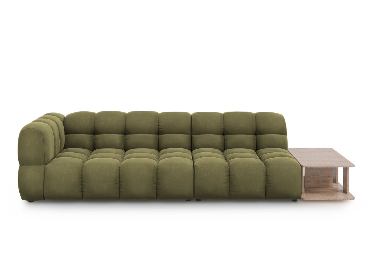 Sky — Sofa Light Green (Casino Forest) Black Plastic Right