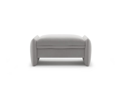 Georgia — Pouf (95x70x43 cm) Light Grey (Magic Velvet 2239)