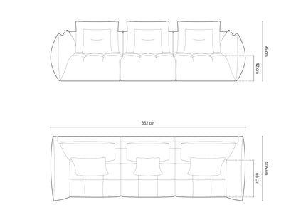 Bloom — Diivan (332,0 x 106,0 x 95,0 cm)