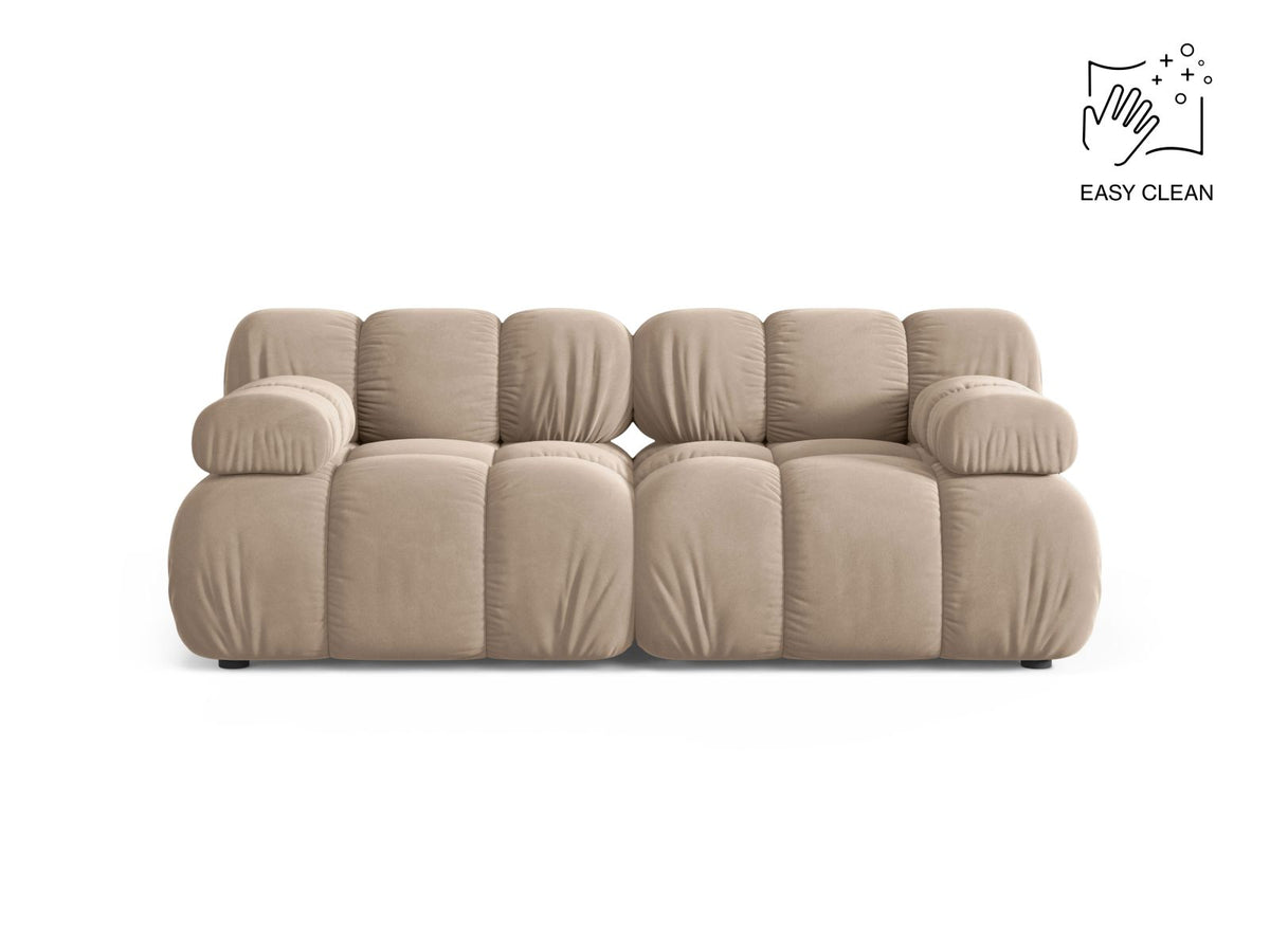 Bellis — Sofa Beige (Venus 2928) Black Plastic