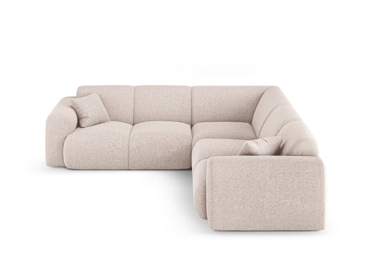 Nolio — Corner Sofa Beige (Haga 30) Black Plastic