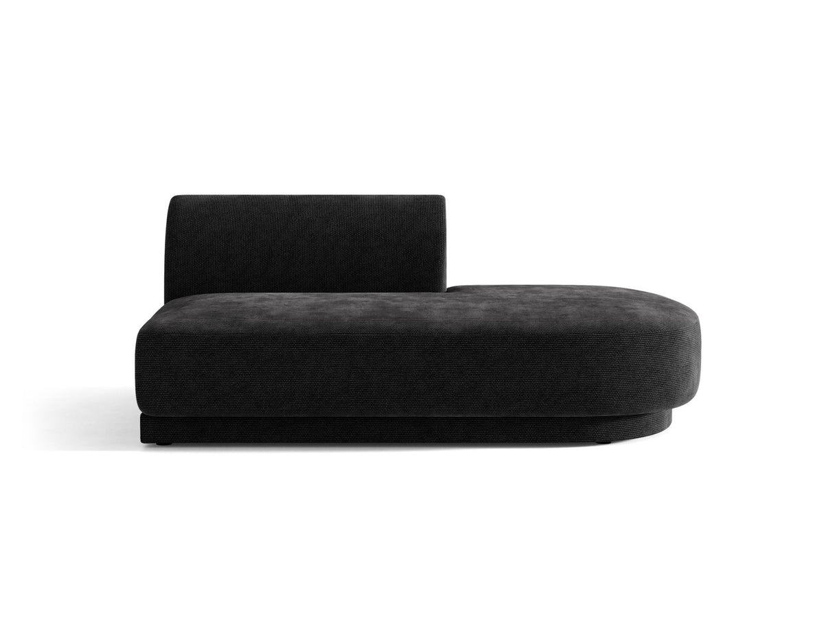 Miley — Modular Sofa Black (Haga 19) Black Plastic Right