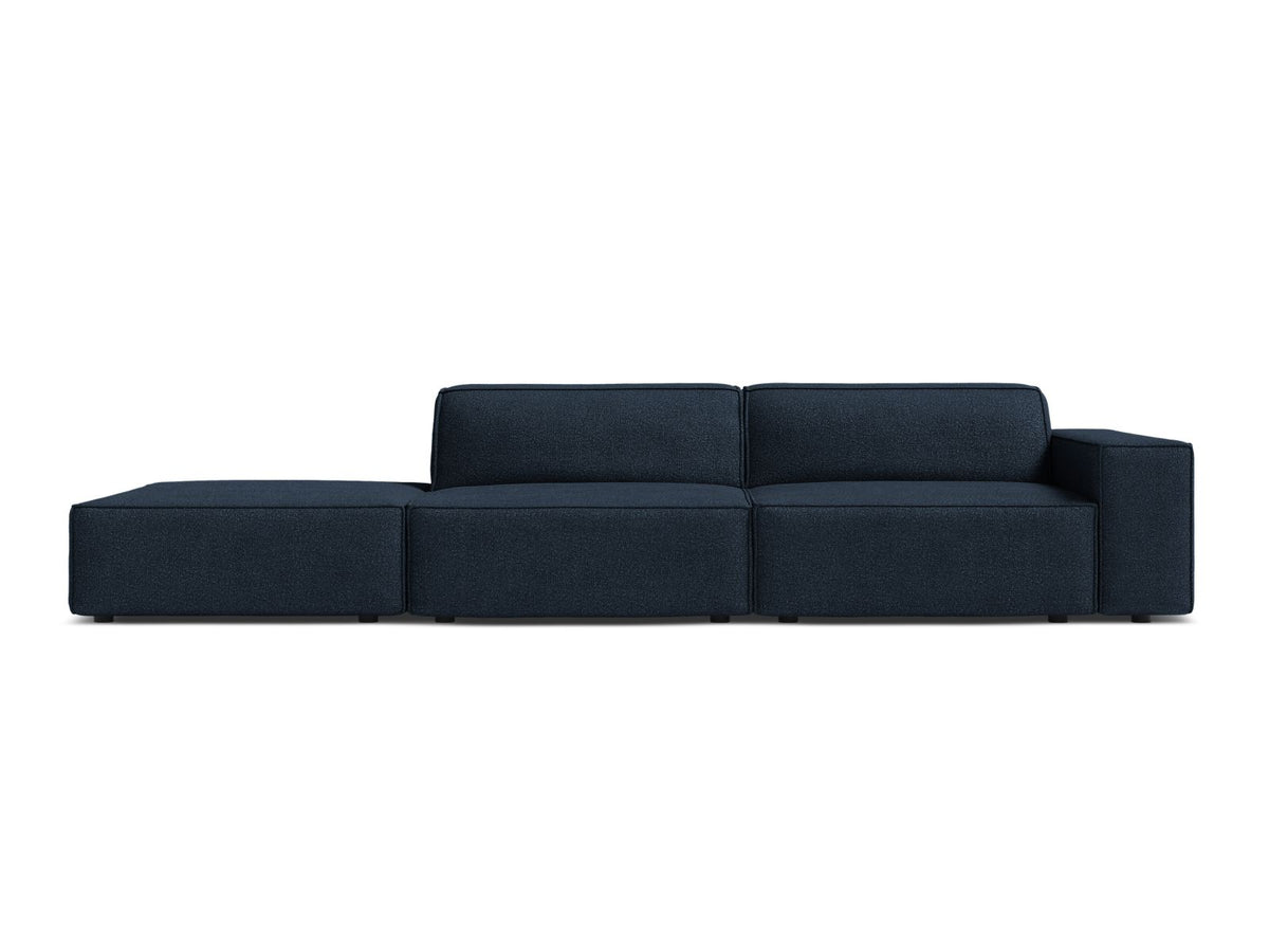 Jodie — Sofa Dark Blue (Baloo 2088) Black Plastic Left