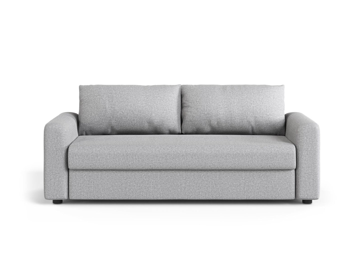 David — Sofa Light Grey (BABEL LIGHT GREY) Black Plastic