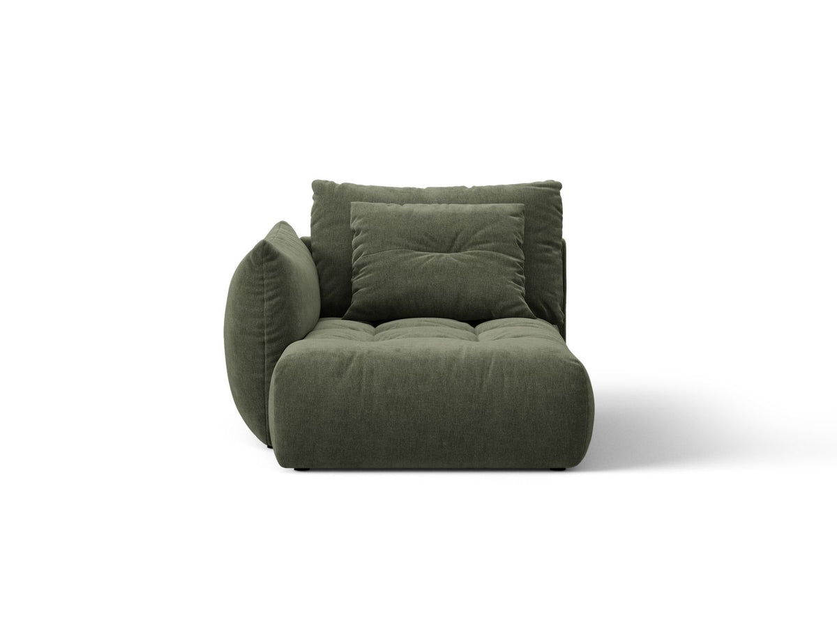 Bloom — Chaise Longue (112x152x97 cm) Moss Green (Wind 75) Left