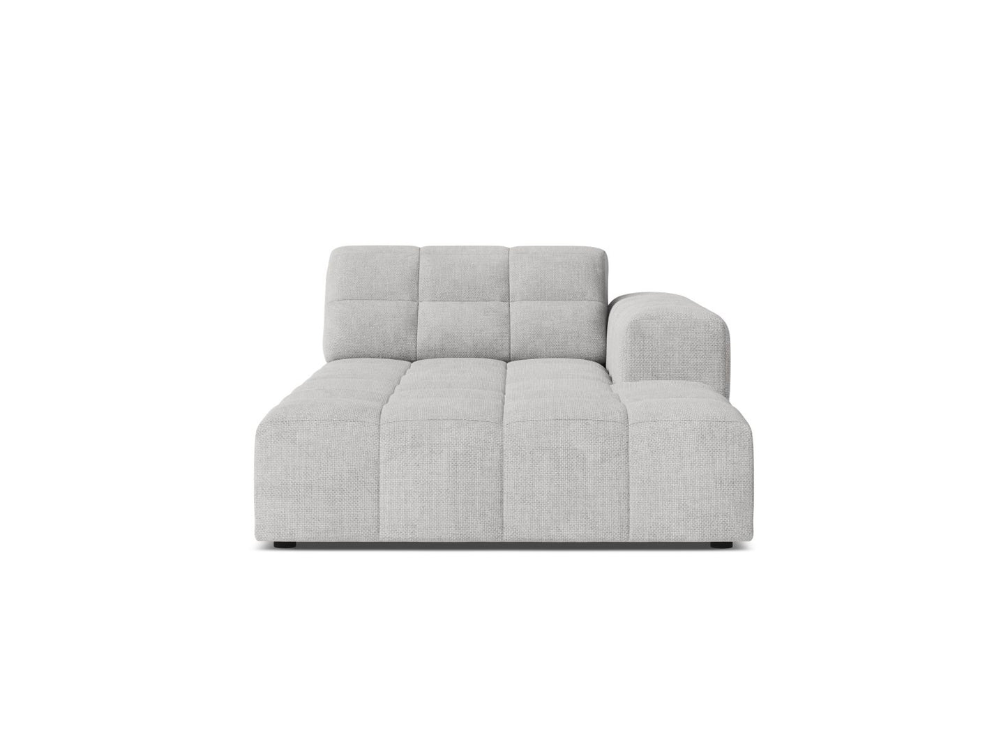 Jennifer — Chaise Longue (108x167x78 cm) Silver (Eden 17 Silver) Right