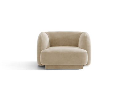 Miley — Armchair Beige (Venus 2928) Black Plastic